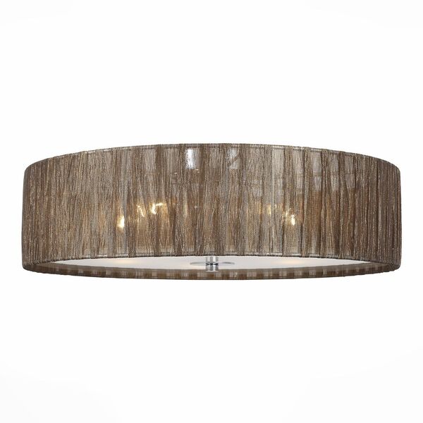 Светильник потолочный ST-Luce Rondella [Хром/Коричневый E14 5*40W]
