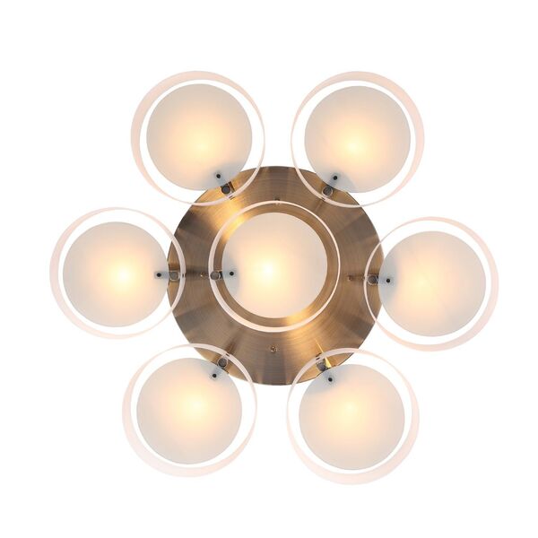 Светильник потолочный ST-Luce Foresta [Бронза/Белый E27 7*60W]