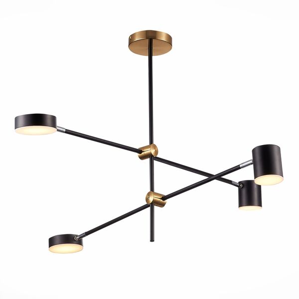 SL1604.432.04 Светильник потолочный ST-Luce Черный, Латунь/Черный LED 4*5W 3000K