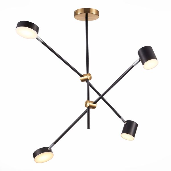 SL1604.432.04 Светильник потолочный ST-Luce Черный, Латунь/Черный LED 4*5W 3000K