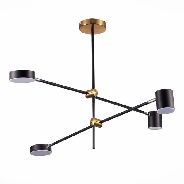 SL1604.432.04 Светильник потолочный ST-Luce Черный, Латунь/Черный LED 4*5W 3000K