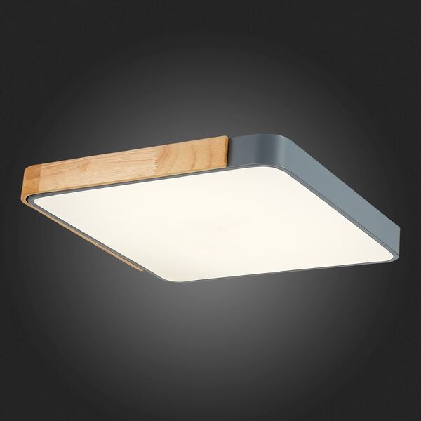 SLE201272-01 Светильник потолочный Серый, Светлое дерево/Белый LED 1*42W 3000K/4000K/6000K