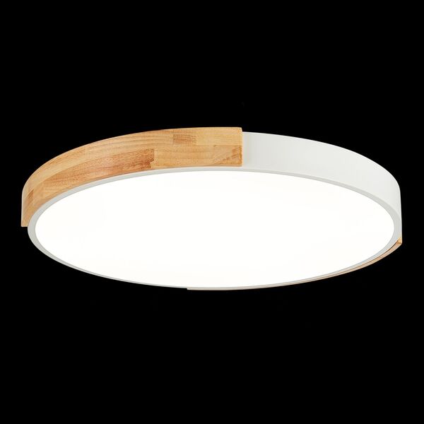 SLE201352-01 Светильник потолочный Белый, Светлое дерево/Белый LED 1*40W 3000K/4000K/6000K