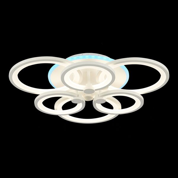SLE500752-06RGB Светильник потолочный Белый/Белый LED 1*144W RGB 8W 3000-6000K
