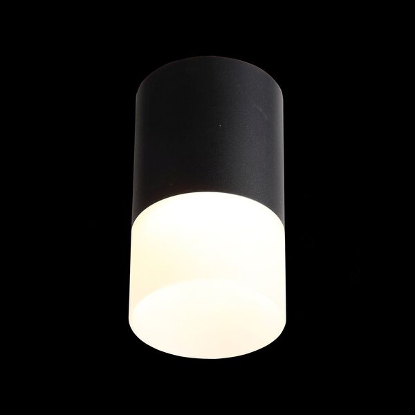 ST100.442.05 Светильник потолочный Черный LED 1*5W 4000K 390Lm Ra>80 120° D64xH110 170-240V