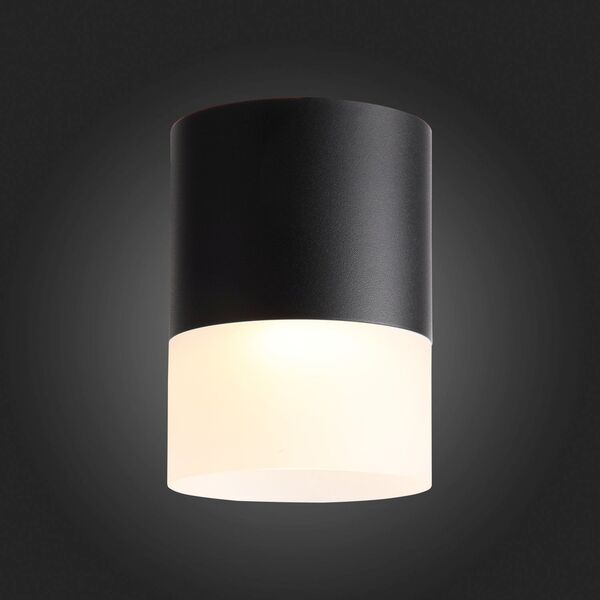 ST100.442.15 Светильник потолочный Черный LED 1*15W 4000K 1 170Lm Ra>80 120° D118xH150 170-240V