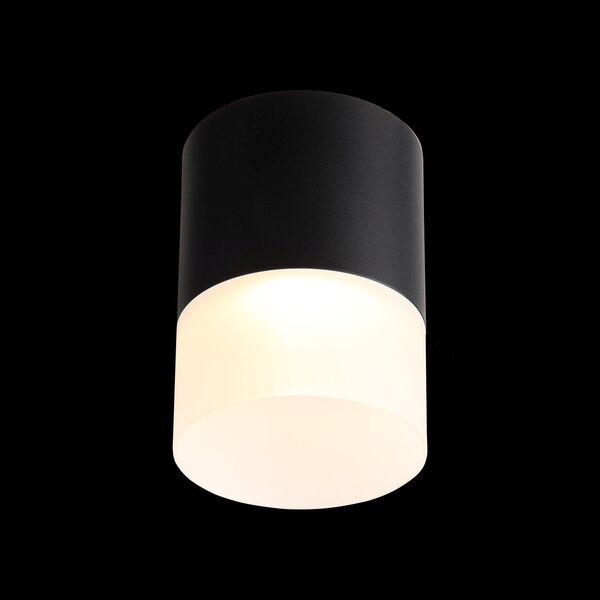 ST100.442.15 Светильник потолочный Черный LED 1*15W 4000K 1 170Lm Ra>80 120° D118xH150 170-240V