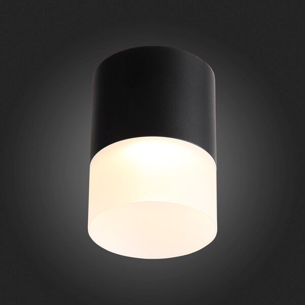ST100.442.15 Светильник потолочный Черный LED 1*15W 4000K 1 170Lm Ra>80 120° D118xH150 170-240V