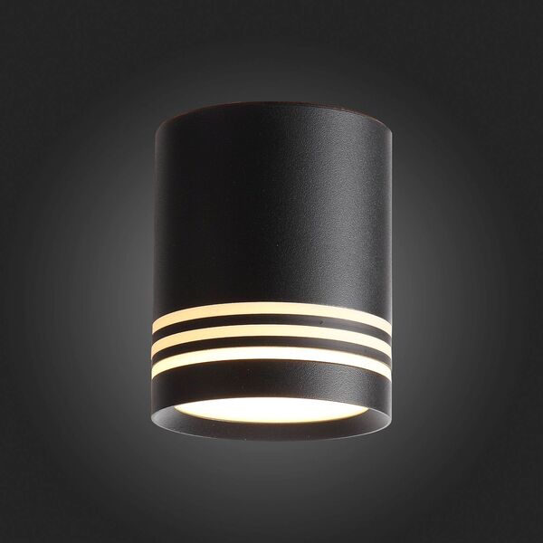 ST101.442.05 Светильник потолочный Черный LED 1*5W 4000K 390Lm Ra>80 120° D68xH80 170-240V