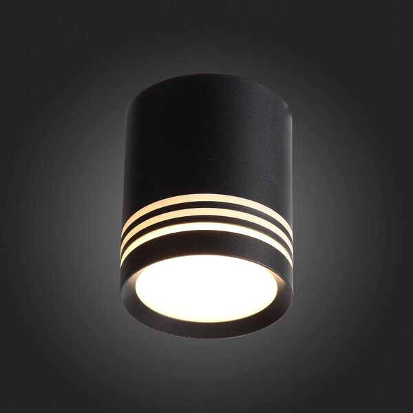 ST101.442.05 Светильник потолочный Черный LED 1*5W 4000K 390Lm Ra>80 120° D68xH80 170-240V