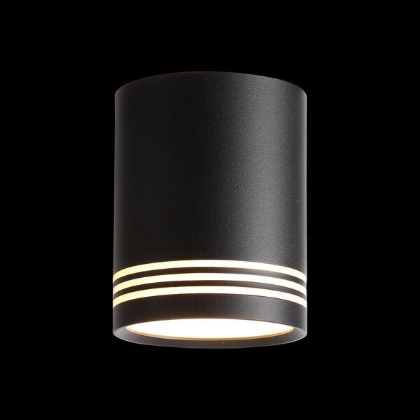 ST101.442.12 Светильник потолочный Черный LED 1*12W 4000K 936Lm Ra>80 120° IP20 D79xH100 170-240V