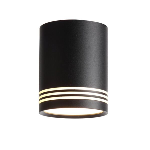 ST101.442.12 Светильник потолочный Черный LED 1*12W 4000K 936Lm Ra>80 120° IP20 D79xH100 170-240V