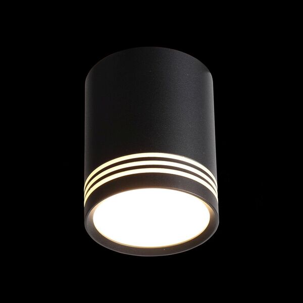 ST101.442.12 Светильник потолочный Черный LED 1*12W 4000K 936Lm Ra>80 120° IP20 D79xH100 170-240V