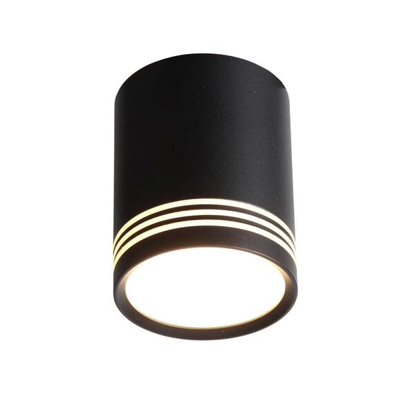 ST101.442.12 Светильник потолочный Черный LED 1*12W 4000K 936Lm Ra>80 120° IP20 D79xH100 170-240V