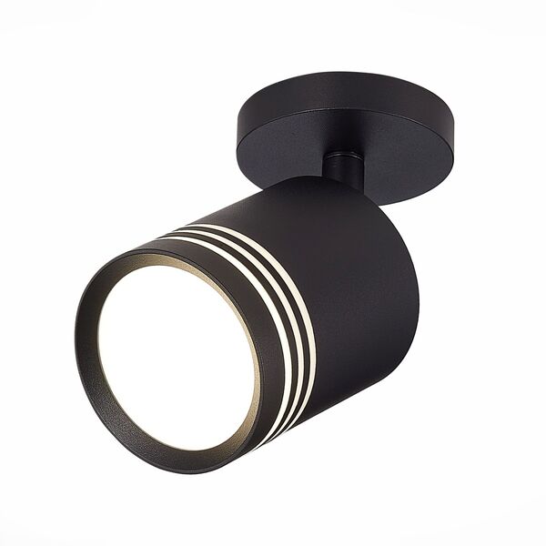 ST101.472.05 Светильник потолочный Черный LED 1*5W 4000K 390Lm Ra>80 120° D68xH140 170-240V