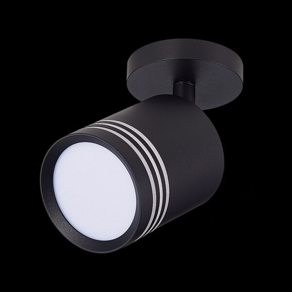 ST101.472.05 Светильник потолочный Черный LED 1*5W 4000K 390Lm Ra>80 120° D68xH140 170-240V