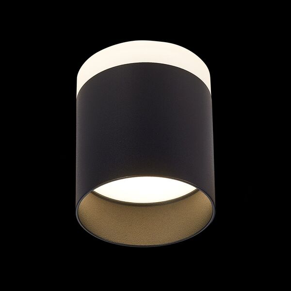ST102.442.12 Светильник потолочный Черный LED 1*12W 4000K 936Lm Ra>80 120° IP20 D100xH90 170-240V