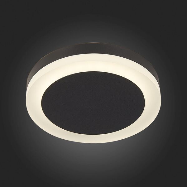 ST104.442.06 Светильник потолочный Черный LED 1*6W 4000K 468Lm Ra>80 120° IP20 D110xH20 170-240V