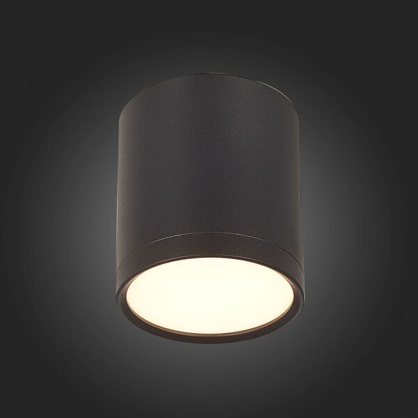 ST113.432.05 Светильник потолочный Черный LED 1*5W 3000K 390Lm Ra>80 120° IP20 D68xH75 170-240V
