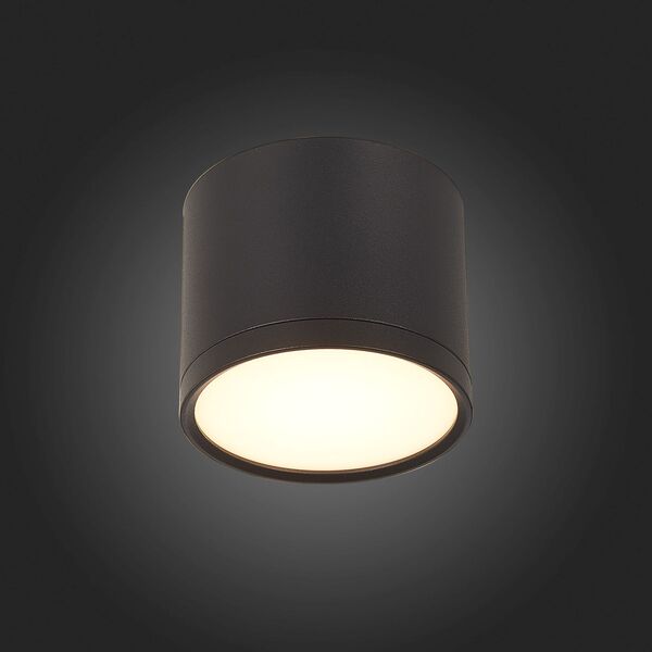 ST113.432.09 Светильник потолочный Черный LED 1*9W 3000K 702Lm Ra>80 120° IP20 D88xH75 170-240V