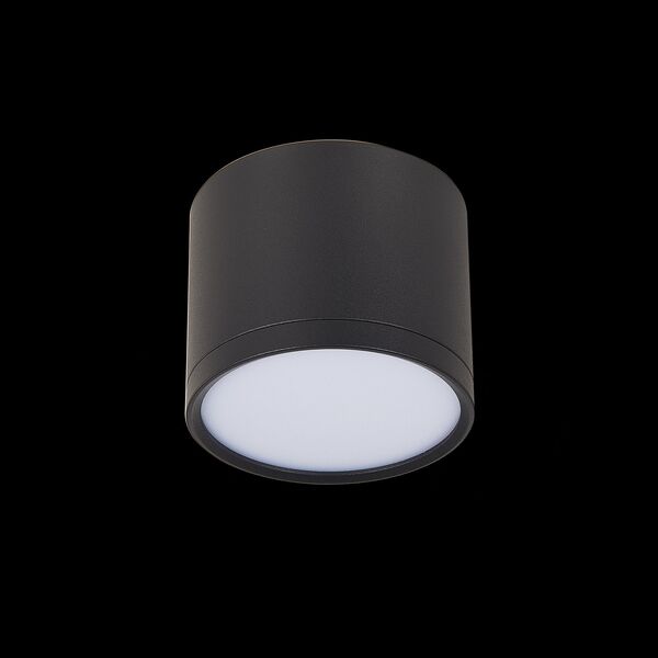 ST113.432.09 Светильник потолочный Черный LED 1*9W 3000K 702Lm Ra>80 120° IP20 D88xH75 170-240V