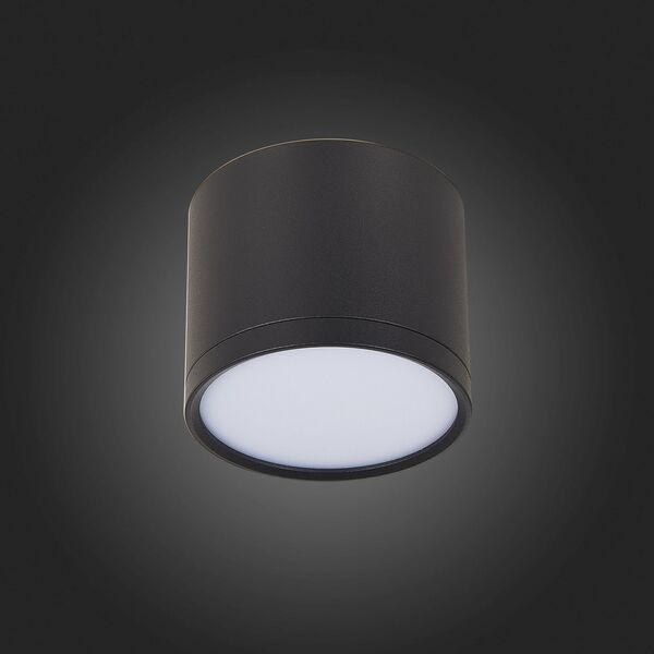 ST113.432.09 Светильник потолочный Черный LED 1*9W 3000K 702Lm Ra>80 120° IP20 D88xH75 170-240V