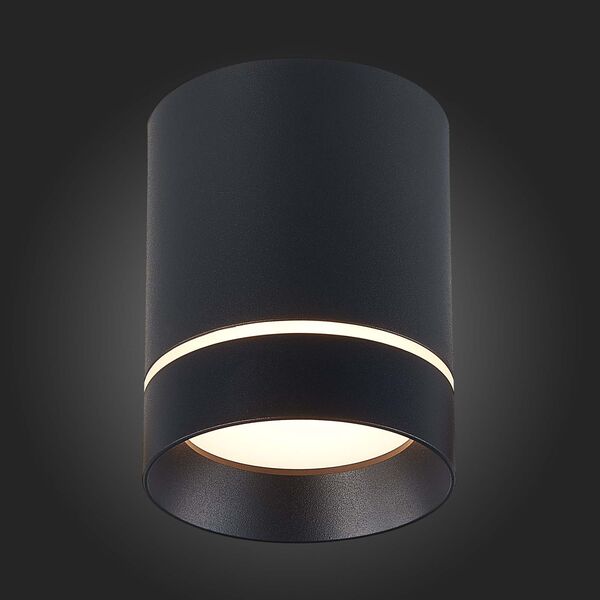 ST115.432.12 Светильник потолочный Черный LED 1*12W 3000K 840Lm Ra>90 120° IP20 D79xH100 170-240V