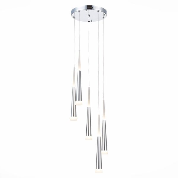 SLE200113-05 Светильник подвесной Хром/Хром, Белый LED 5*7W 3000K