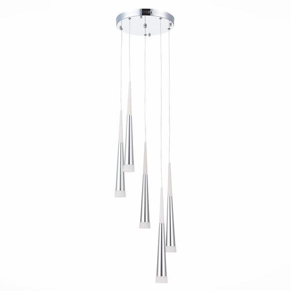 SLE200113-05 Светильник подвесной Хром/Хром, Белый LED 5*7W 3000K
