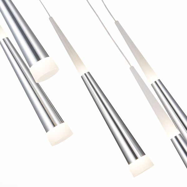 SLE200113-05 Светильник подвесной Хром/Хром, Белый LED 5*7W 3000K