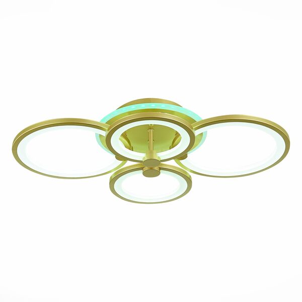 SLE200322-04RGB Светильник потолочный Золото/Белый LED 1*100W RGB 8W 3000-6000K
