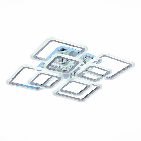 SLE200412-08RGB Светильник потолочный Хром/Белый LED 1*176W RGB 10W 3000-6000K