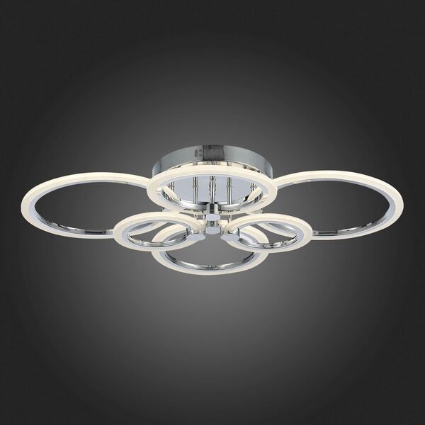 SLE500512-06 Светильник потолочный Хром/Белый LED 1*132W 3000-6000K