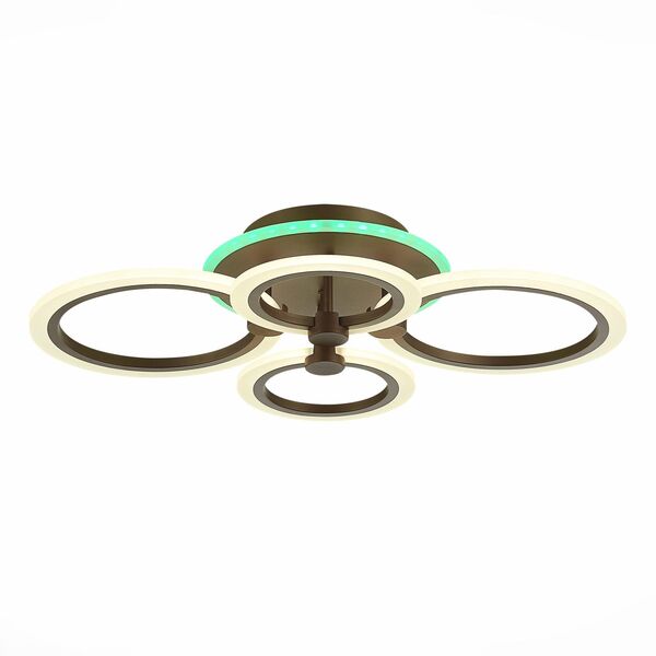 SLE500572-04RGB Светильник потолочный Кофейный/Белый LED 1*72W RGB 7W 3000-6000K