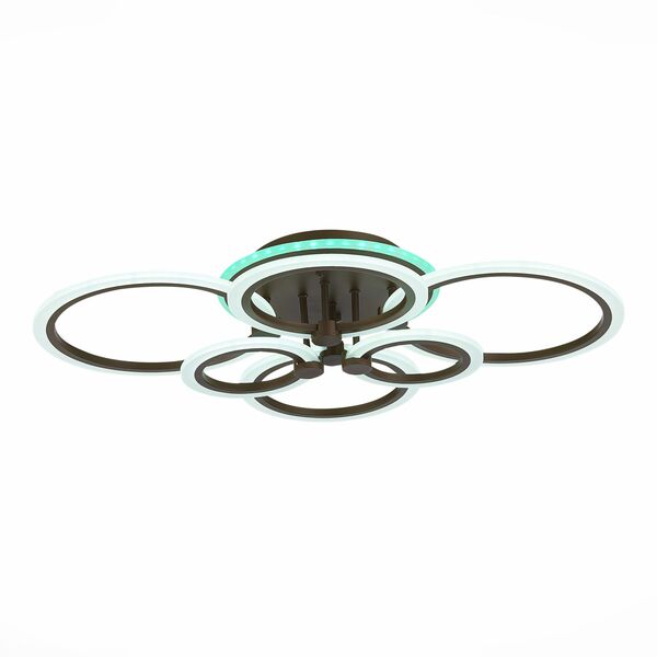 SLE500572-06RGB Светильник потолочный Кофейный/Белый LED 1*132W RGB 8W 3000-6000K