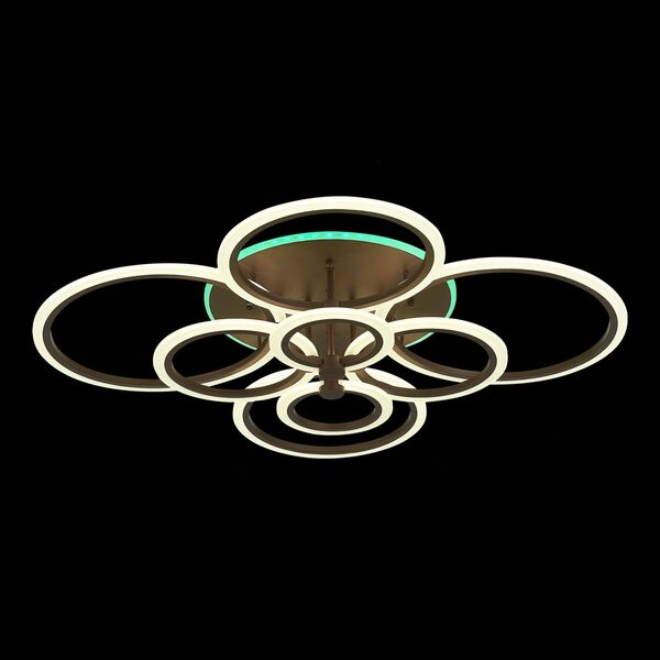 SLE500572-08RGB Светильник потолочный Кофейный/Белый LED 1*212W RGB 15W 3000-6000K