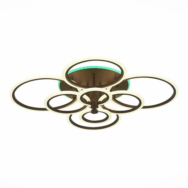 SLE500572-08RGB Светильник потолочный Кофейный/Белый LED 1*212W RGB 15W 3000-6000K