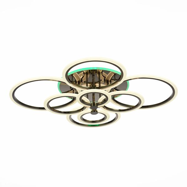 SLE500582-08RGB Светильник потолочный Темный хром/Белый LED 1*212W RGB 15W 3000-6000K