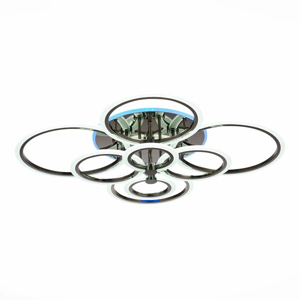 SLE500582-08RGB Светильник потолочный Темный хром/Белый LED 1*212W RGB 15W 3000-6000K