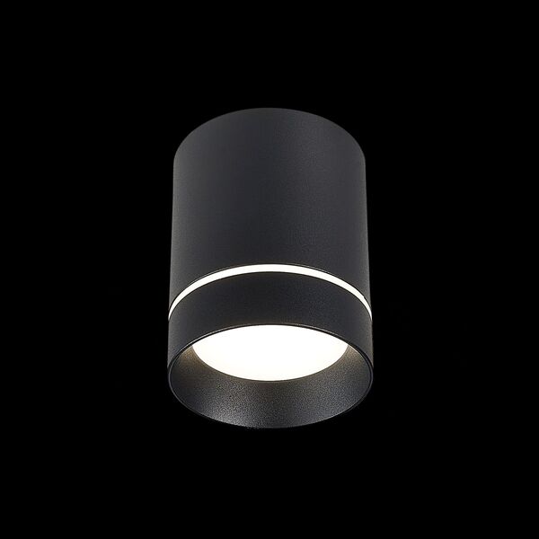 ST115.432.07 Светильник потолочный Черный LED 1*7W 3000K 490Lm Ra>90 120° IP20 D79xH100 170-240V