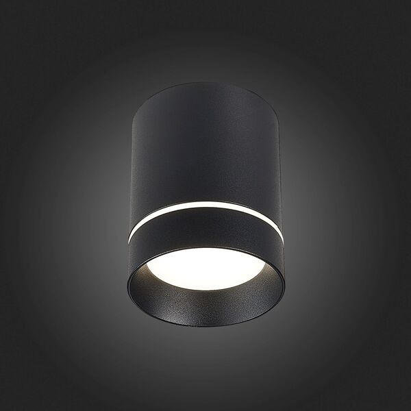 ST115.432.07 Светильник потолочный Черный LED 1*7W 3000K 490Lm Ra>90 120° IP20 D79xH100 170-240V
