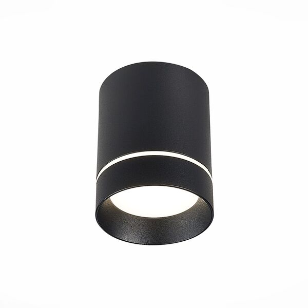 ST115.432.07 Светильник потолочный Черный LED 1*7W 3000K 490Lm Ra>90 120° IP20 D79xH100 170-240V
