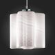 Светильник подвесной ST-Luce ONDE [Серебристый/Белый с полосками E27 1*60W]