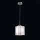 Светильник подвесной ST-Luce ONDE [Серебристый/Белый с полосками E27 1*60W]