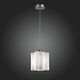 Светильник подвесной ST-Luce ONDE [Серебристый/Белый с полосками E27 1*60W]