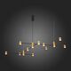 Светильник подвесной ST-Luce Anichita [Золото, Черный/Белый LED 22*3W]