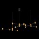 Светильник подвесной ST-Luce Anichita [Золото, Черный/Белый LED 22*3W]