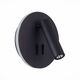 SL1586.413.01 Светильник настенный Черный LED 1*8W 3000K 624Lm Ra>80 24° IP20 L-xW155xH155 170-240V