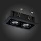 ST250.448.02 Встраиваемый светильник ST-Luce Черный/Матовый черный GU10 2*50W