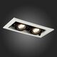 ST250.548.02 Встраиваемый светильник ST-Luce Черный/Матовый белый GU10 2*50W